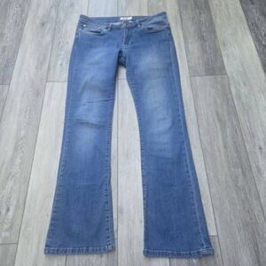 Mountain Khakis blue jeans stretchy classic fit low rise soft comfortable size 6
